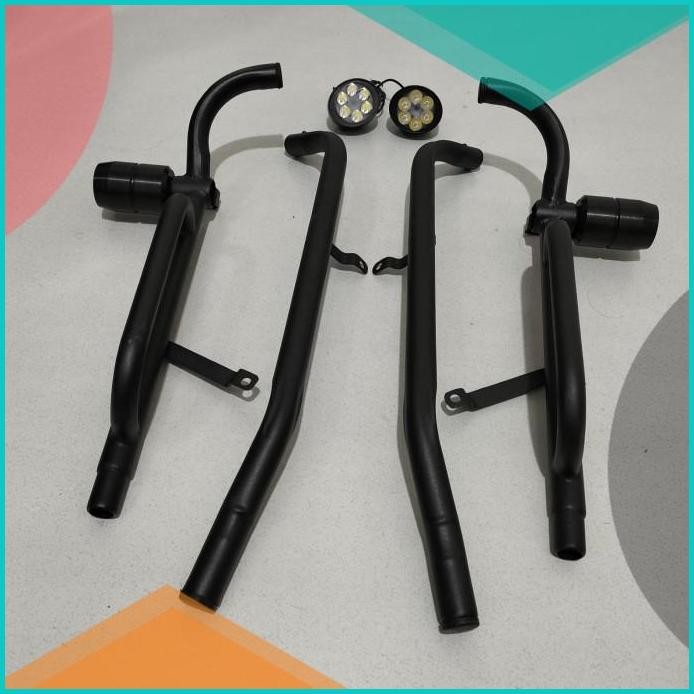 Paket Crashbar Yamaha Nmax 2020-2022 Plus Jalu Agna Lampu Tembak 07D35
