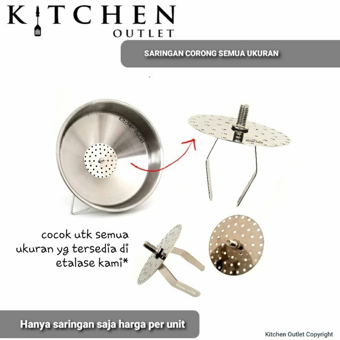 Corong Stainless Serbaguna / Saringan Corong