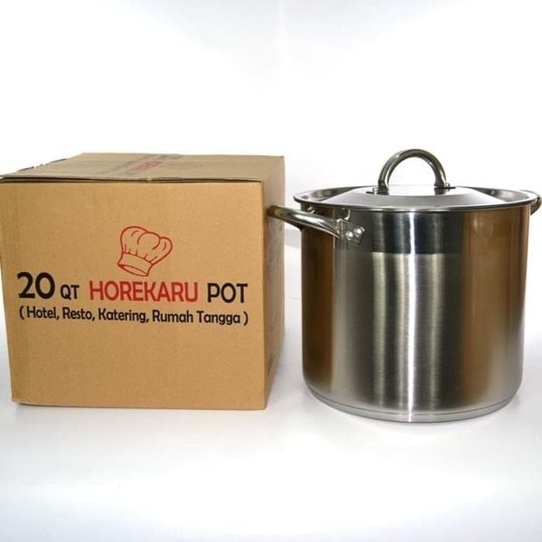 Supra Panci Horekaru Full Stainless Double Bottom Impact