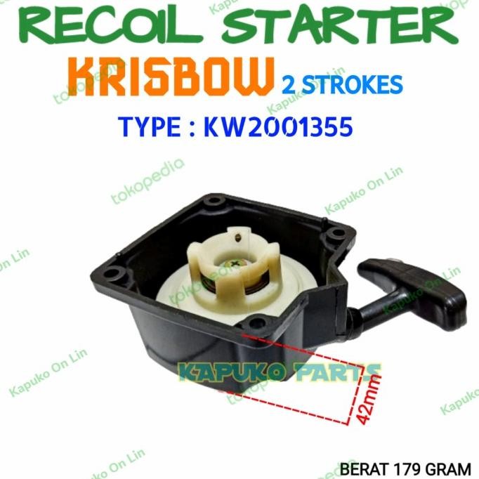 KRISBOW 2001355 KAP ENGKOL RECOIL STARTER MESIN POTONG RUMPUT BARU