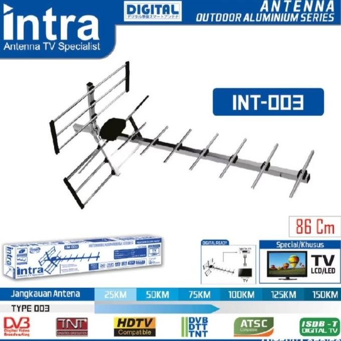 ANTENA DIGITAL OUTDOOR INTRA INT003 ANTENA JARI-JARI/ANTENA DIGITAL/ANTENA TV DIGITAL TERBAIK