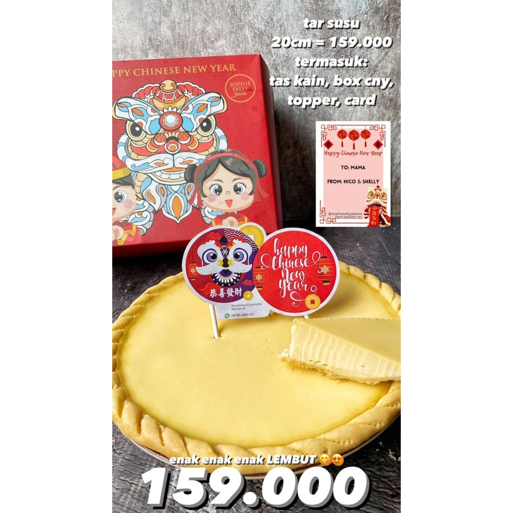 

TAR SUSU / KUE TART SUSU HAMPERS BINGKISAN IMLEK XIN JIA CNY