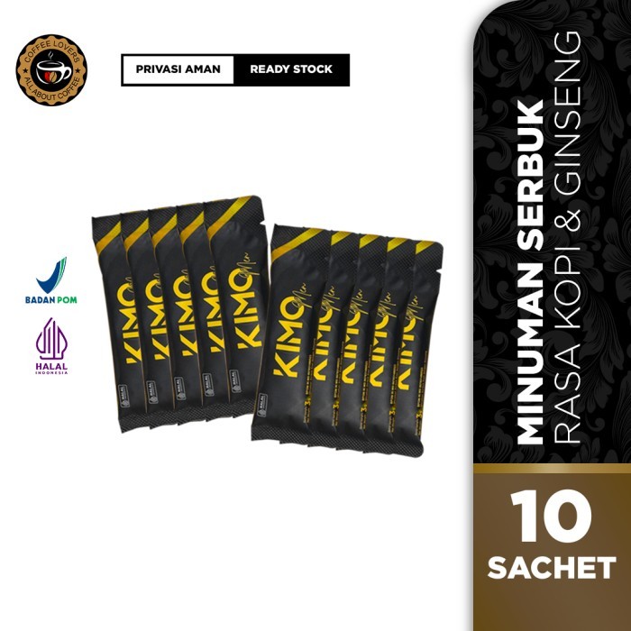 

HOT SALE! KIMO Ginseng 10 Sachet - Minuman Serbuk Rasa Kopi dan Ginseng KimoMen Kimo Men