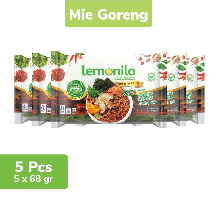 

TERBARU! 5 Pcs Lemonilo Mie Instan Goreng Pedas Korea 68g