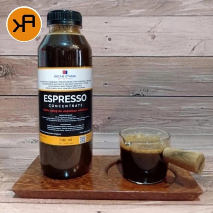 

TERBARU! Espresso Cair Konsentrat Kopi Full Arabica 500 ml
