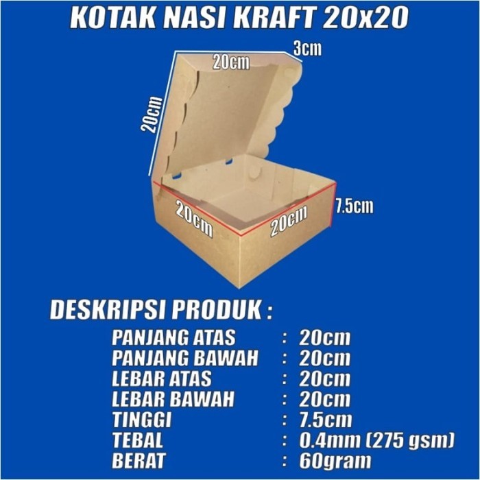 

Kotak Nasi Katering Dus Kue Sna Box Tebal Murah Medan