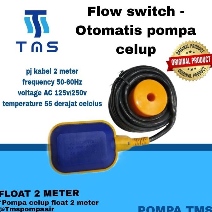 FLOAT SWITCH FLOATING POMPA CELUP 2 METER SWITCH OTOMATIS FLOAT POMPA HEMAT