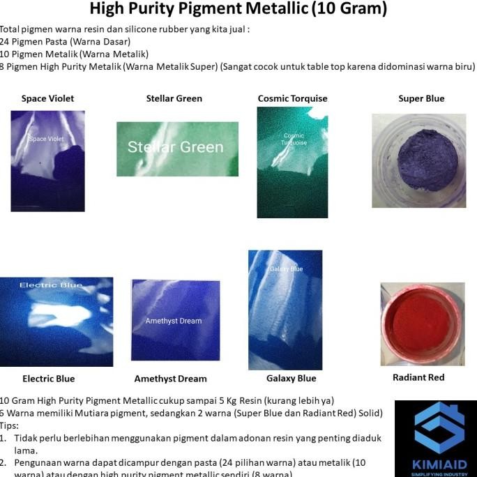 

Promo High Purity Pigment - 10 Gram - Bubuk Pigmen Cat Resin Pewarna COD