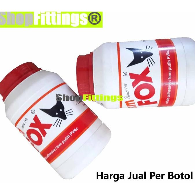 

Promo Lem Fox Putih PVAC Kayu Kertas Serbaguna White Adhesive Glue 1 Kg 10kg COD