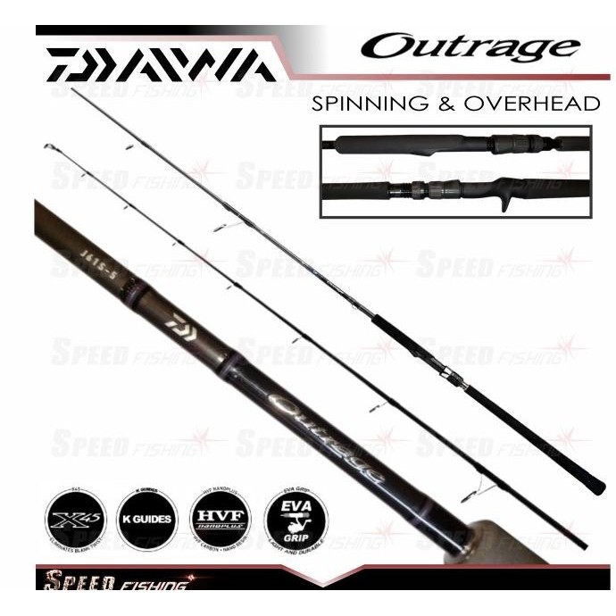 Joran Pancing Daiwa Outrage Joran Jigging Spinning Overhead