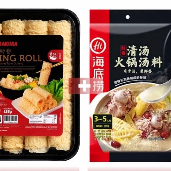 

Paet Haidilao Bumbu Hotpot Habu Embang Tahu Roll Aura