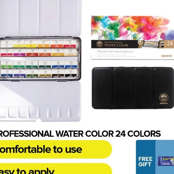 

Mungyo Profeional Watercolor Pan Et Full Ize 24 Color Et