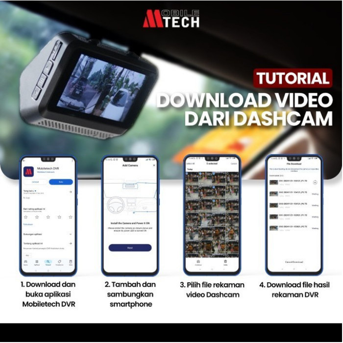 Mtech Dvr Spion 3 Way Kamera Perekam Dashcam Mobil 11 Inch Treca Wifi Gps Murah