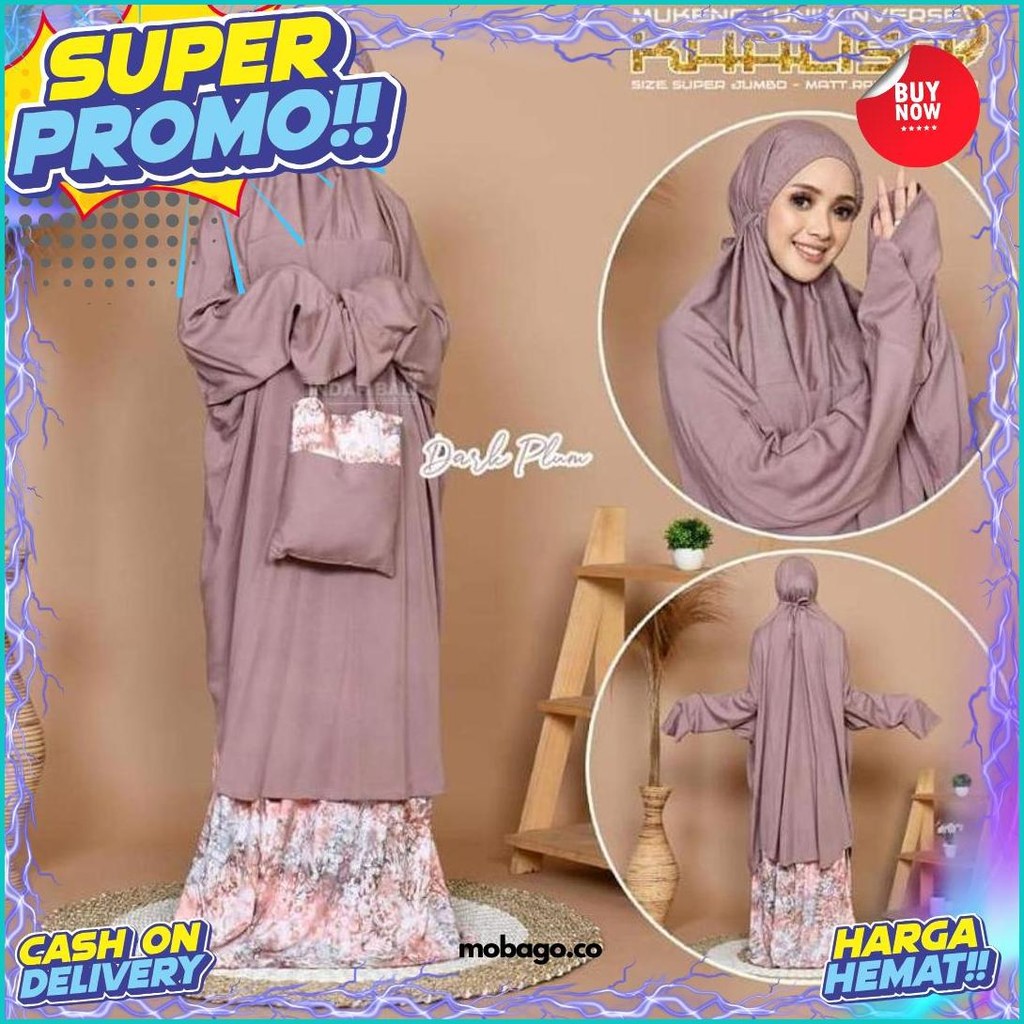 Mukena Khalisa Invers/Kalisa Polos/Kalisa Atas/Kalisa Splash/Azkadina Sale