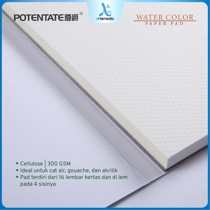 

SALE TERLARIS KERTAS CAT AIR POTENTATE 19X27CM WATERCOLOR PAPER PAD READYY