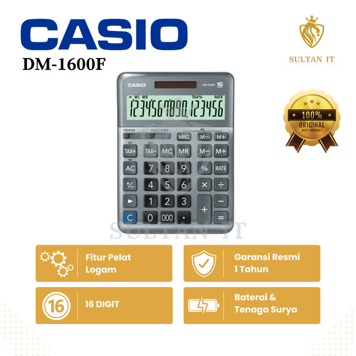 

KALKULATOR CASIO DM 1600F ORIGINAL