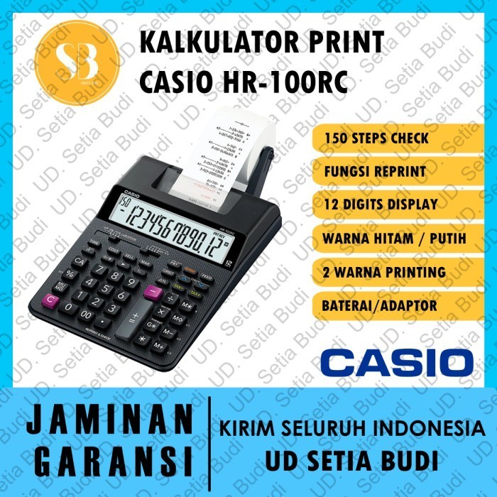 

Kalkulator Printing Casio HR-100RC Asli dan Bergaransi