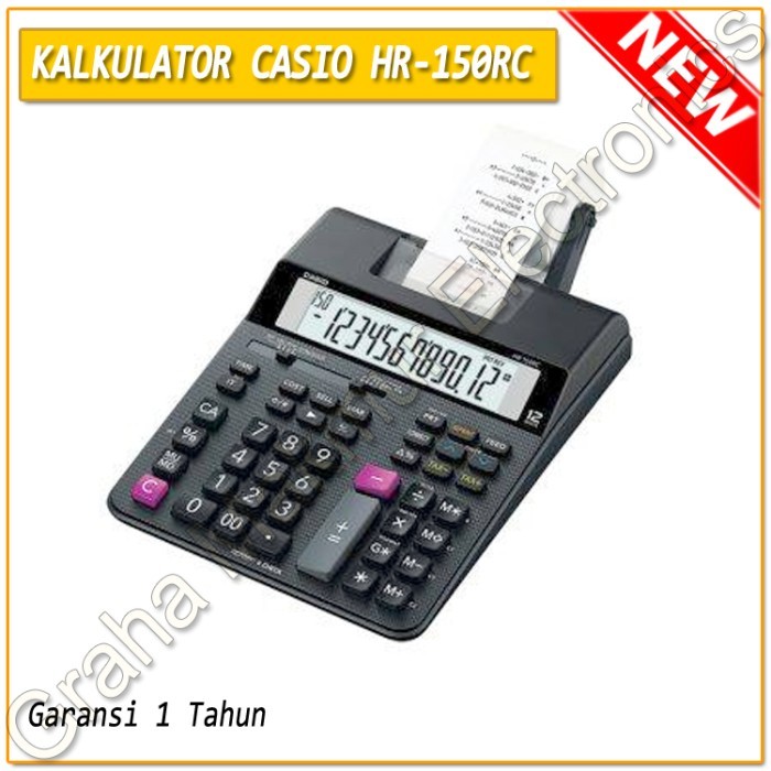 

KALKULATOR CASIO HR-150TM (CALCULATOR PRINTING)