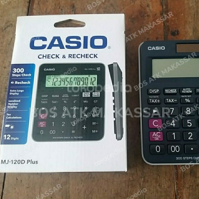 

KALKULATOR CASIO MJ-120D PLUS ORI/ KALKULATOR CASIO MJ 120 D PLUS