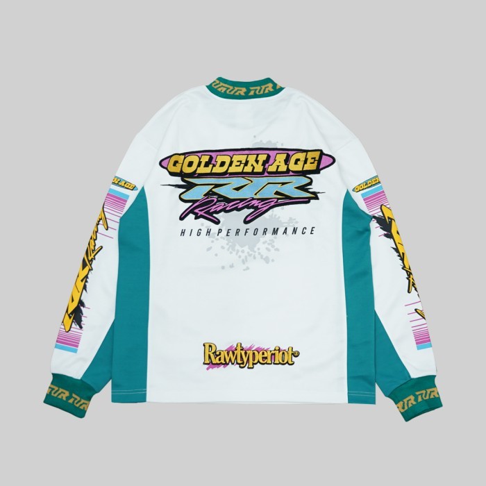 SALE TERLARIS RAWTYPE RIOT RACING ENDURO JERSEY - WHITE READYY