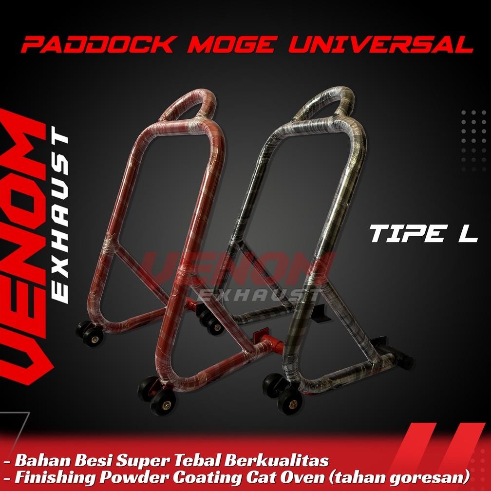 BISA COD Standar Paddock Pedok Motor Universal CRF KLX CBR150 NINJA R RR SS 250 VIXION TIPE L Bahan 