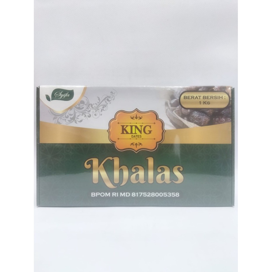 

Kurma Khalas King Dates 1Kg Kurma Enak Dan Lezat Khalas Original