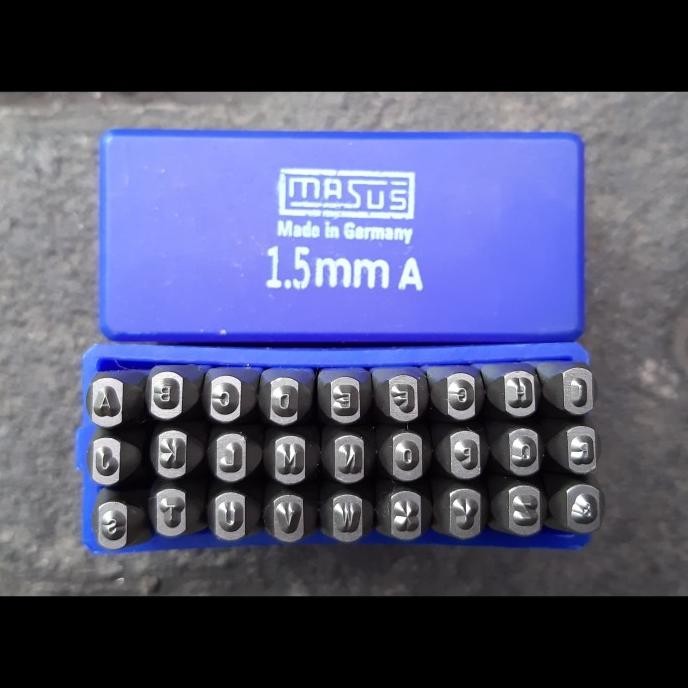 

READY HURUF KETOK 1.5MM (A-Z) LETTER STAMP PUNCH MASUS GERMANY