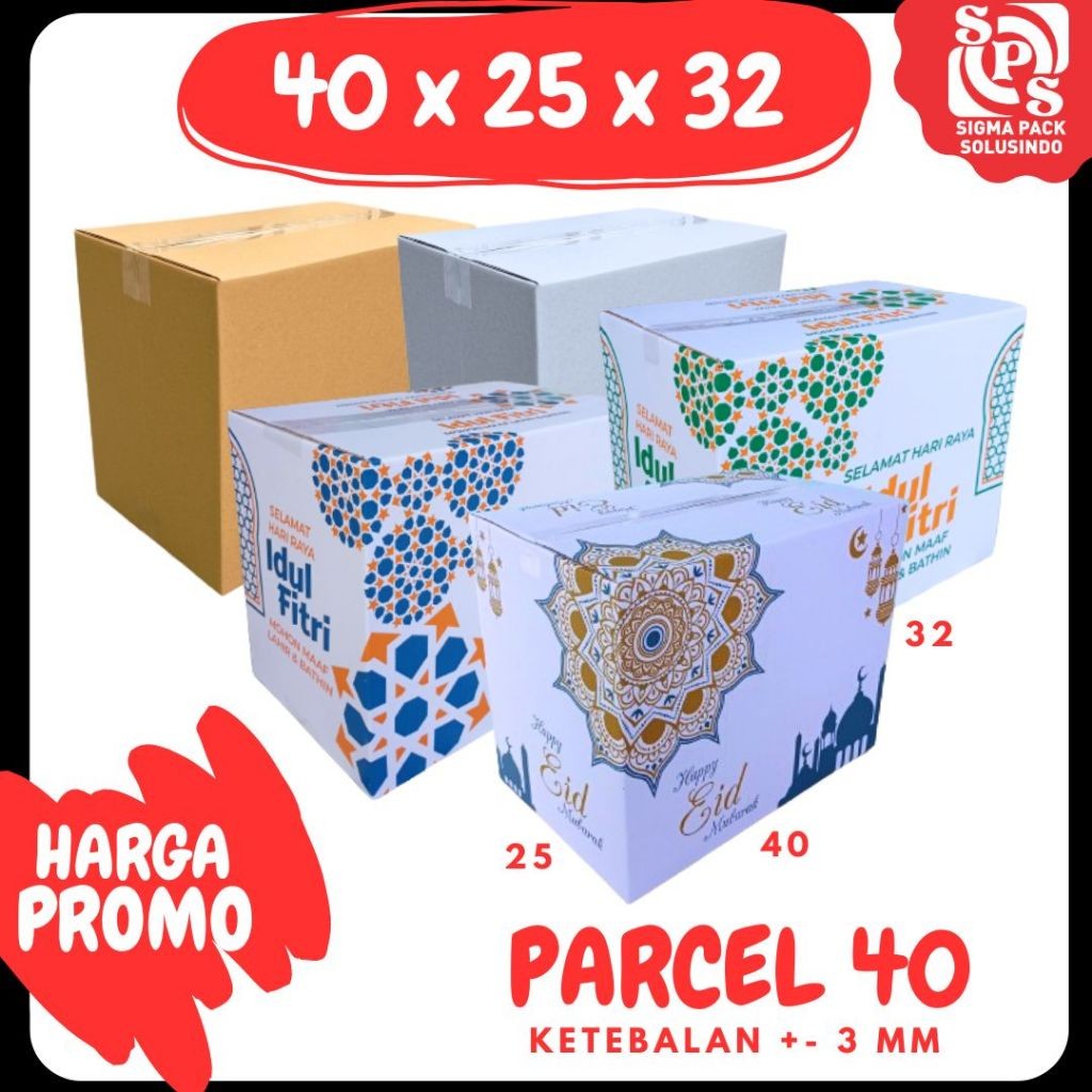 

Kardus Parcel 40X25X32 Kardus Jumbo / Dus Packing/ Box Parcel / Box Lebaran/Dus Parsel Ied Idul