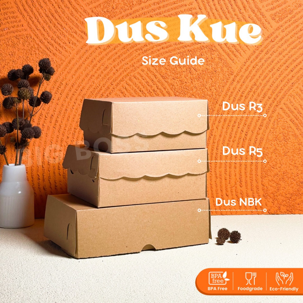

[310 Gsm] Kotak Dus Kue R5 Jumbo 16X12.5X7 Renda Non Laminasi / Box Snack Roti Brownies Bolen Lemper