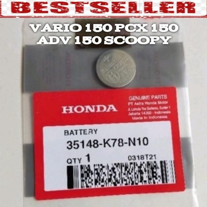 TERMURAH BATU REMOT PCX 150 KEYLES. VARIO 150 KEYLESS. ASLI. BATRE REMOT