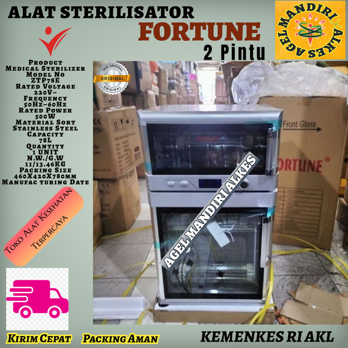 STERILISATOR FORTUNE 2 PINTU / STERILISATOR KERING / ALAT BEDAH MEDIS