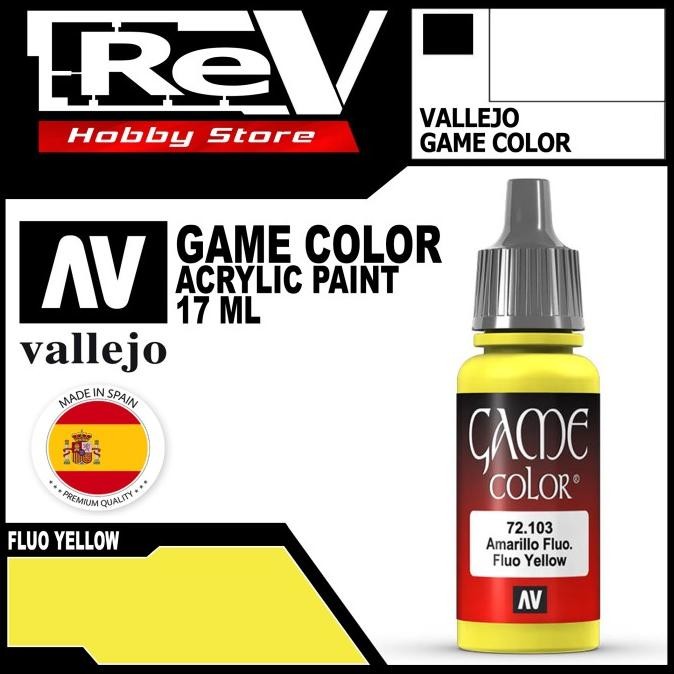 

Promo VALLEJO GAME COLOR FLUORESCENT YELLOW 17ML 72.103 COD