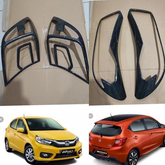 Paket Garnish Depan & Garnish Belakang All New Brio 2019 Carbon  SALE