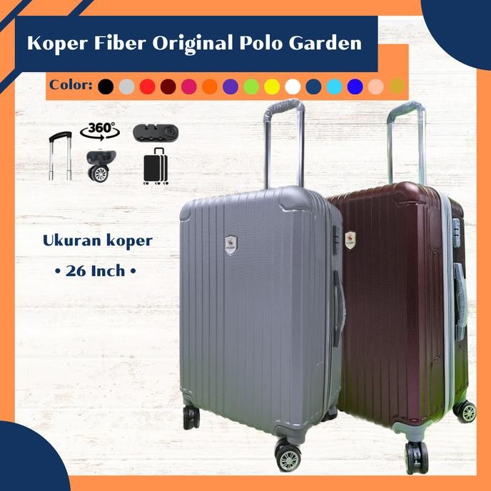 Koper fiber polos resleting Polo Garden 26 inch ungu
