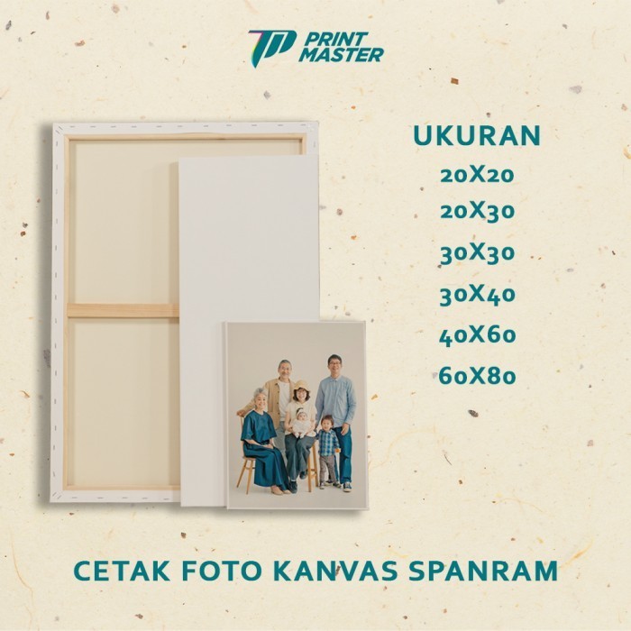 Cetak Canvas / Kanvas Custom Foto Spanram