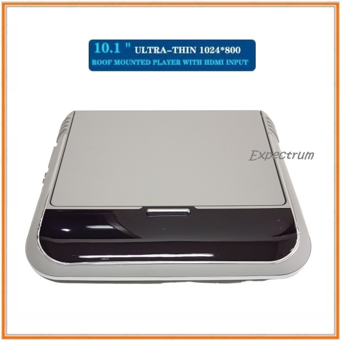 Tv plafon Mobil / Roof 10.1" IPS Screen, Universal Slim. HDMI & MMC