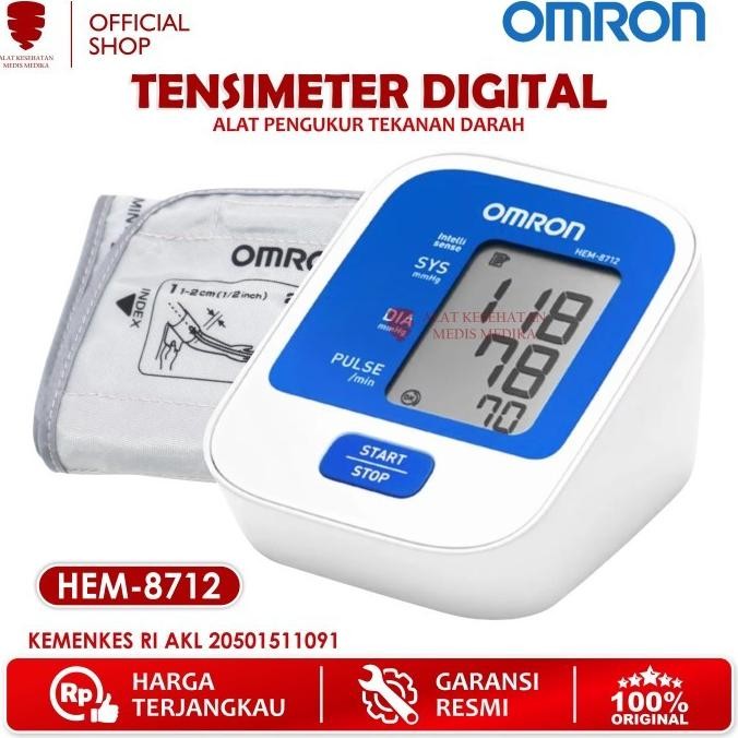 TENSIMETER DIGITAL OMRON HEM 8712 ALAT UKUR TENSI TEKANAN DARAH ORIGINAL DAN TERPERCAYA