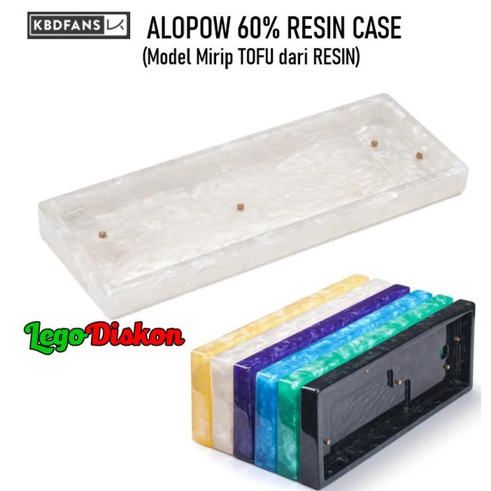 Kbdfans Alopow 60 Resin Case Tofu Model - Case Mechanical Keyboard Storemilo727
