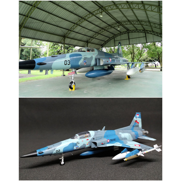 Best seller ~`~ Diecast Pesawat Jet Tempur F-5 E Tiger II TNI AU Indonesia Skala 72 ~~~