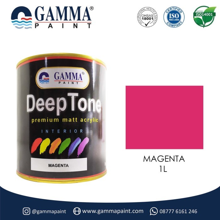 

PROMO! DEEPTONE -MAGENTA - Cat Tembok Matt Acrylic 1L