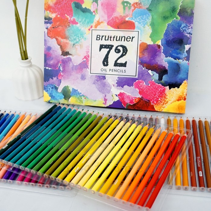 

TERMURAH Brutfuner Oil Based Color Pencil Set 72 Color Pensil Warna