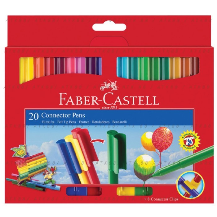 

BRG BARU Spidol Warna Faber-Castell Connector Pens 20 Colours