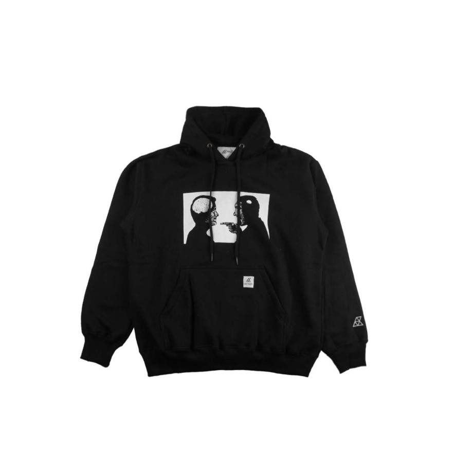 RECLAYS JAKET HOODIE PRIA BRAIN HITAM | BLACK JACKET HODIE STOK TERBATAS