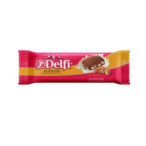 

Delfi Almond Dairy Milk Choco 40Gr/Pcs