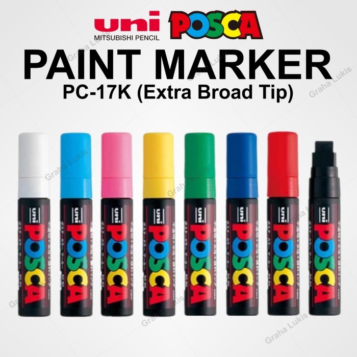 

HARGA DISKON Uni Posca Paint Marker PC-17K Extra Broad Tip