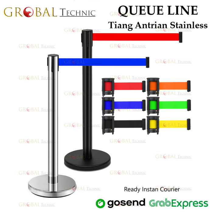 

NEW Standing Barrier Queue Line / Tiang Antrian Stainless Pembatas Jalan