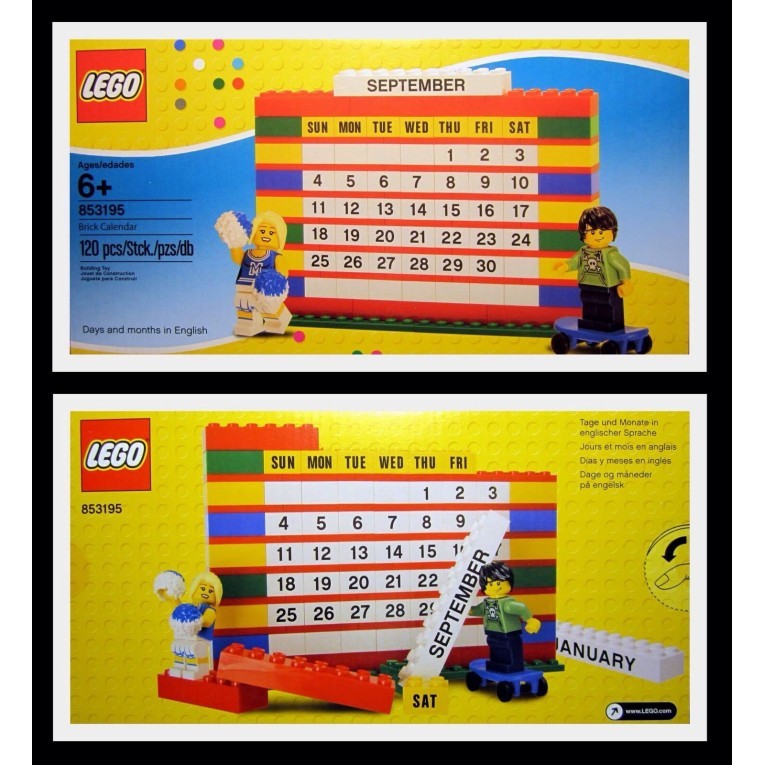

NEW LEGO 853195 - Brick Desk Calendar Set Kalender Building Calender Gift