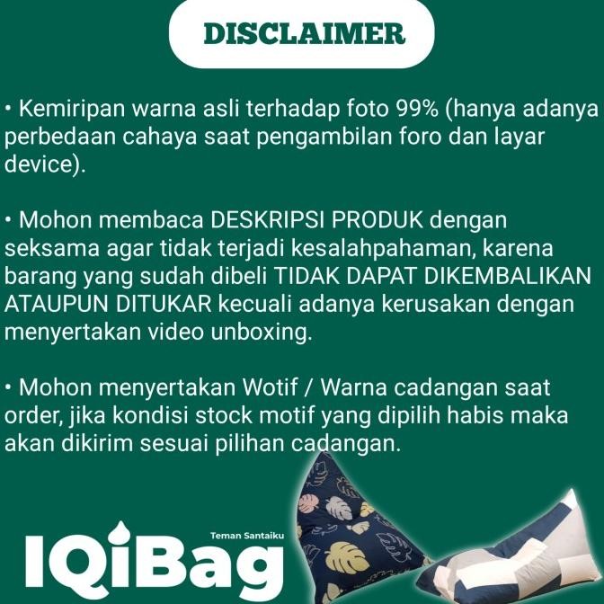 Bean Bag Triangle Plus isi Size Medium Dewasa Motif/ Kursi Santai Bean