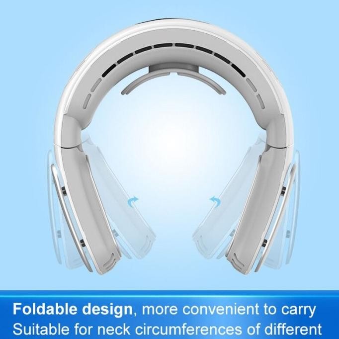 Kipas Angin Leher 2in1 Cold Compress & Fan Bladeless Mini Neck Fan