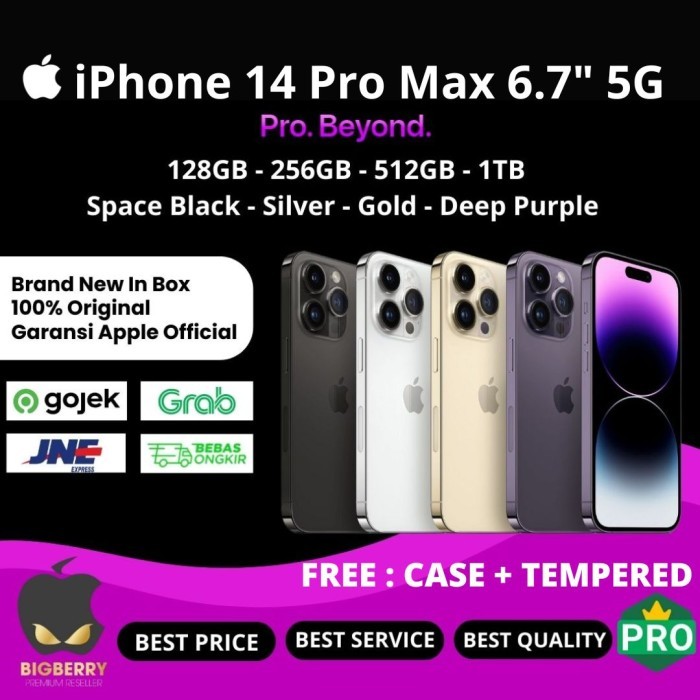 Iphone 14 Pro Max 128Gb 256Gb 512Gb 1Tb Deep Purple Black Gold 5G